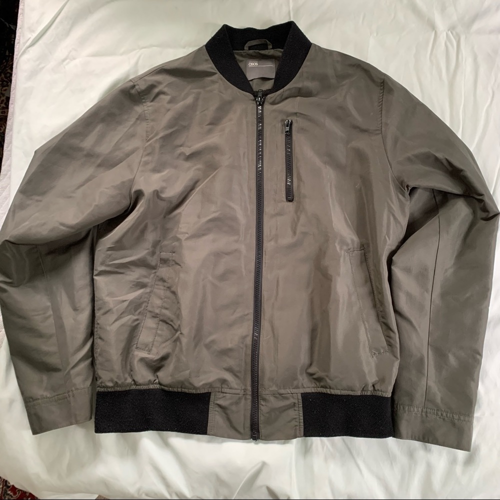 ASOS Design Lightweight Bomber Jacket | Brown | L